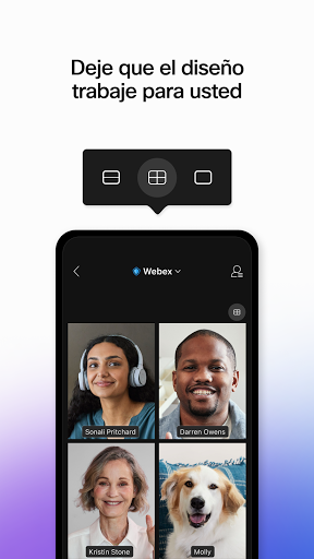 Captura de pantalla de Webex Meetings