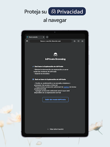 Captura de pantalla de Microsoft Edge