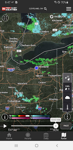 Captura de pantalla de Cleveland19 FirstAlert Weather