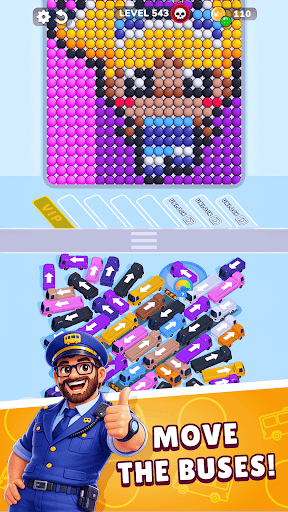 Captura de pantalla de Bubble Bus: Parking Jam Puzzle