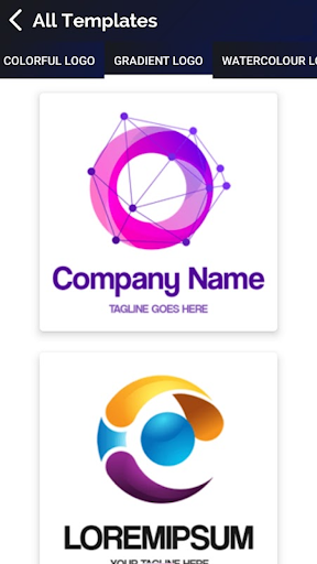 Captura de pantalla de Creador de logos y diseñador