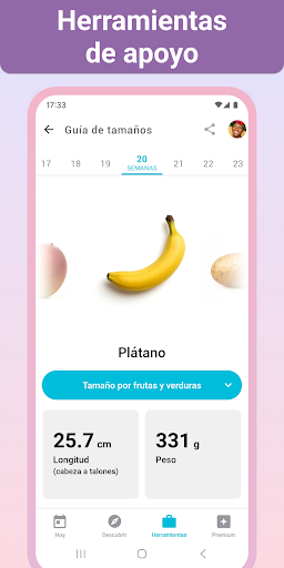 Captura de pantalla de Embarazo + App Semana a Semana