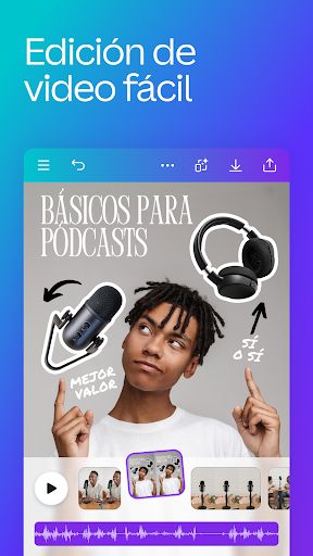 Captura de pantalla de Canva: Editor de Video y Fotos