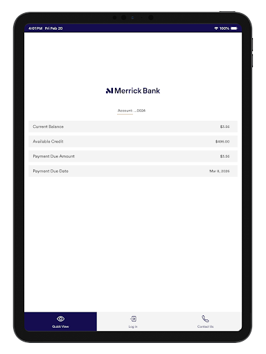 Merrick Bank Mobile screenshot