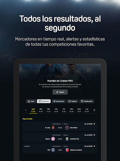 Captura de pantalla de DAZN - Deportes en Directo