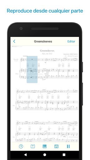 Captura de pantalla de Lector de notas y partituras