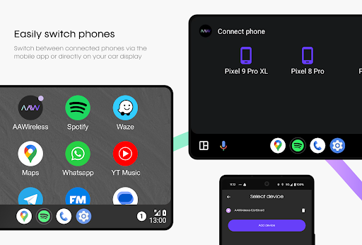 Captura de pantalla de AAWireless for Android Auto™
