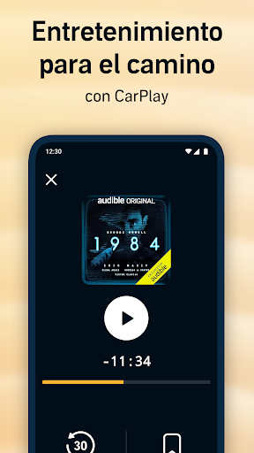 Captura de pantalla de Audible: Audiolibros, podcasts