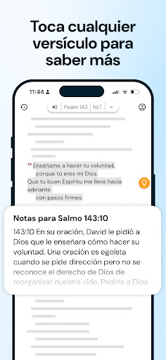 Captura de pantalla de Biblia para la Vida