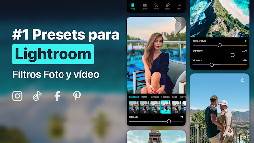 Captura de pantalla de Presets para Lightroom — FLTR