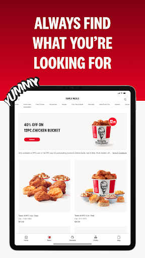Captura de pantalla de KFC US - Ordering App