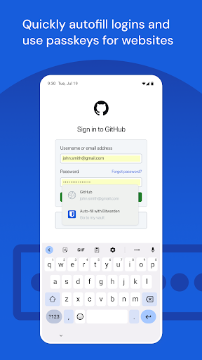 Captura de pantalla de Bitwarden - Password Manager