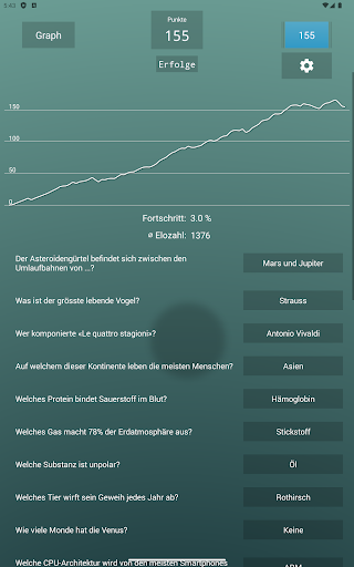 Endlos-Quiz Pro Screenshot