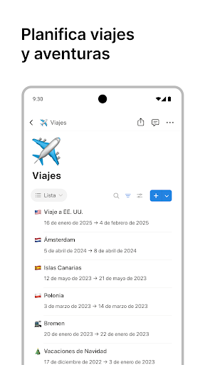 Captura de pantalla de Notion: Notas, tareas e IA