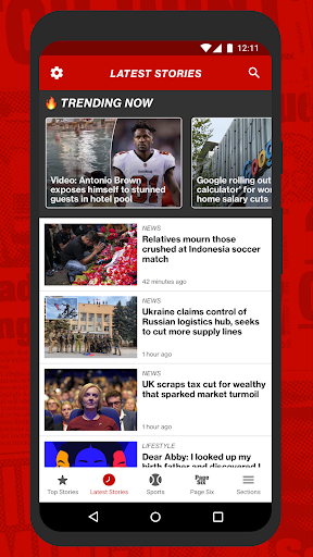 Captura de pantalla de New York Post for Phone