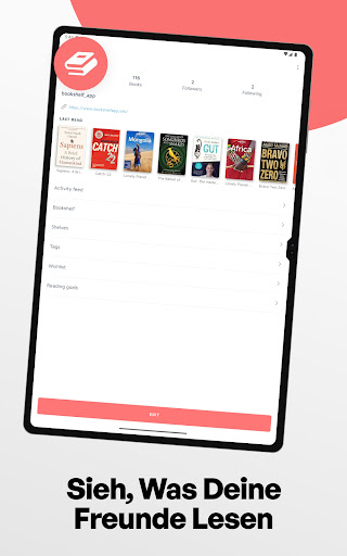 Bookshelf-Virtuelle Bibliothek Screenshot