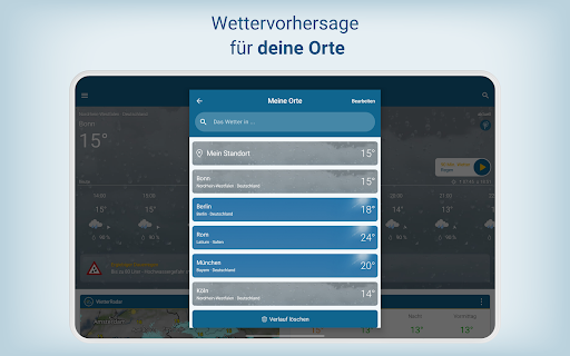 Wetter Online - RegenRadar Screenshot