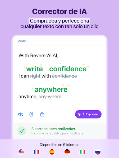 Captura de pantalla de Reverso Traductor, Diccionario