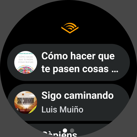 Captura de pantalla de Audible: Audiolibros, podcasts