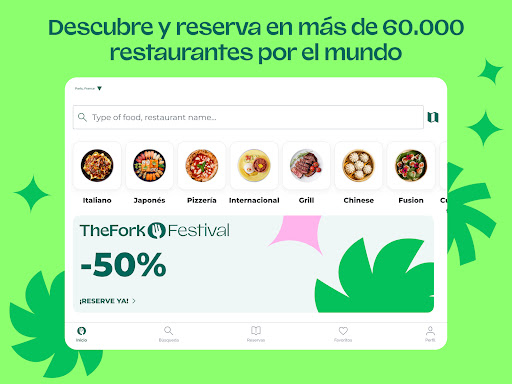 Captura de pantalla de TheFork - Reserva restaurantes