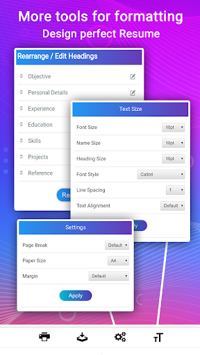 Resume - Intelligent CV maker screenshot