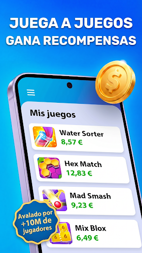 Captura de pantalla de JustPlay - Gana o dona