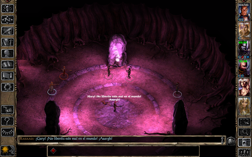 Captura de pantalla de Baldur's Gate II