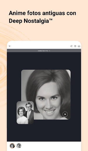 Captura de pantalla de MyHeritage: Árbol genealógico