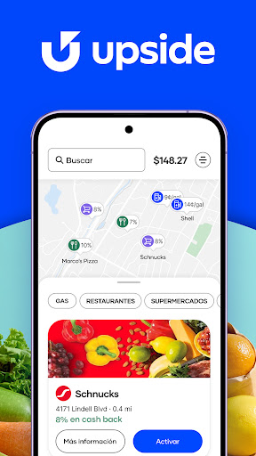 Captura de pantalla de Upside - Cash back fácil
