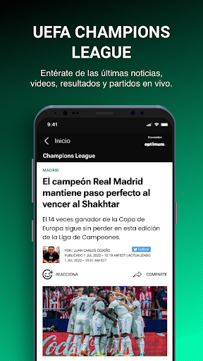 Captura de pantalla de TUDN: TU Deportes Network