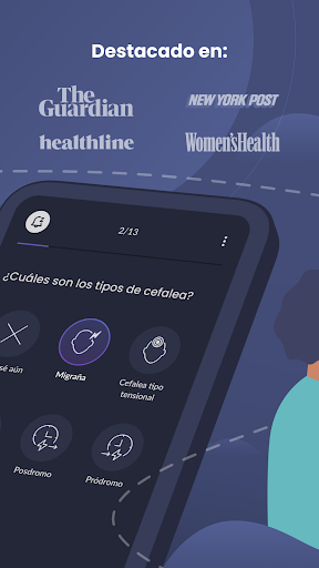 Captura de pantalla de Migraine Buddy