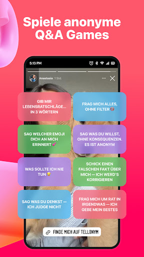 Tellonym: Anonyme Fragen Screenshot