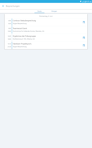 Skype for Business for Android Screenshot