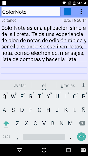 Captura de pantalla de ColorNote Bloc de notas Notas