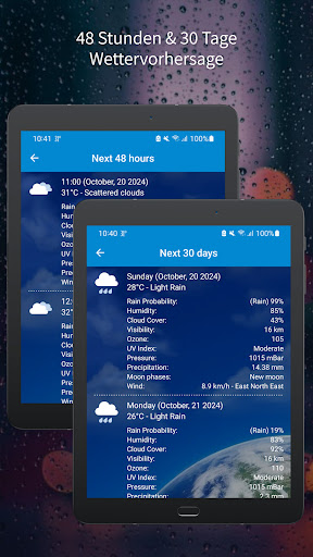 Wettervorhersage (Radarkarte) Screenshot
