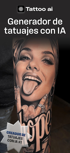 Captura de pantalla de Tattoo AI: Diseños de tatuajes