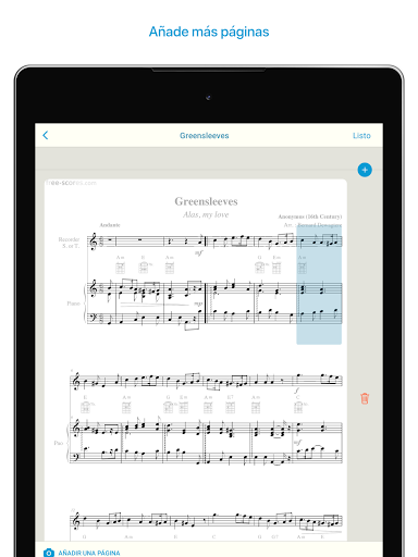 Captura de pantalla de Lector de notas y partituras