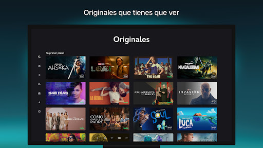 Captura de pantalla de Disney+
