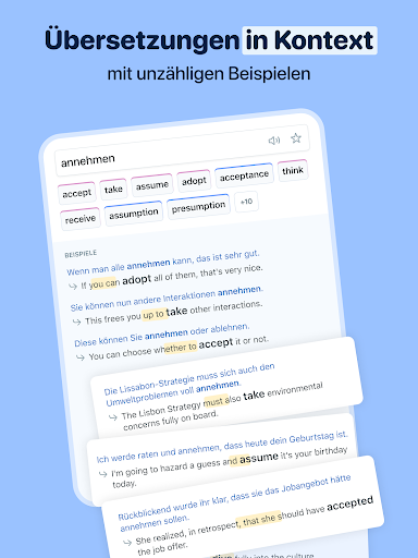 Reverso Übersetzer Wörterbuch Screenshot