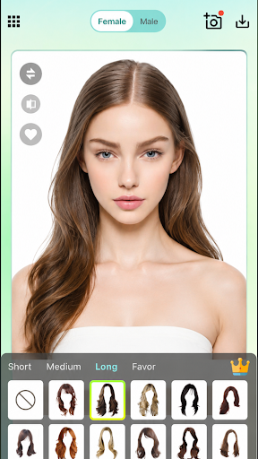 Captura de pantalla de Hairstyle Try On - Peinado IA