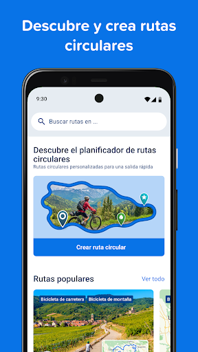 Captura de pantalla de Bikemap: Rutas en bici y GPS