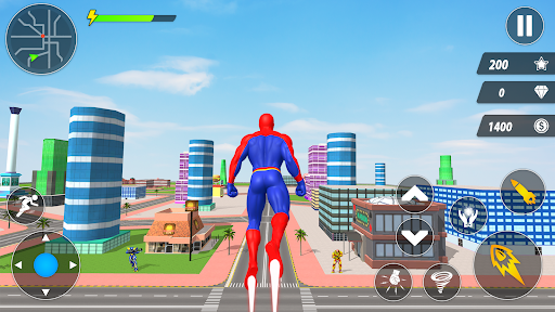 Captura de pantalla de Spider Robot Hero Car Games