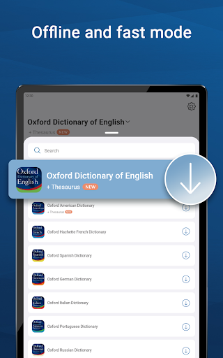 Oxford Dictionary & Thesaurus screenshot