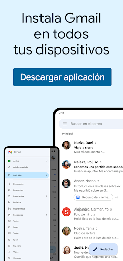 Captura de pantalla de Gmail