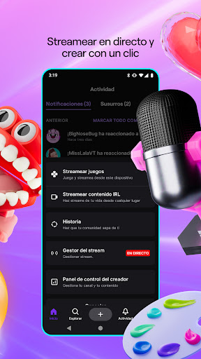 Captura de pantalla de Twitch: emisiones en directo
