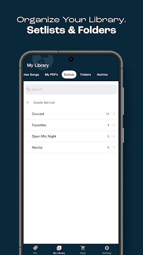 Captura de pantalla de Musicnotes Sheet Music Player