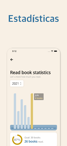 Captura de pantalla de Bookmory - book tracker