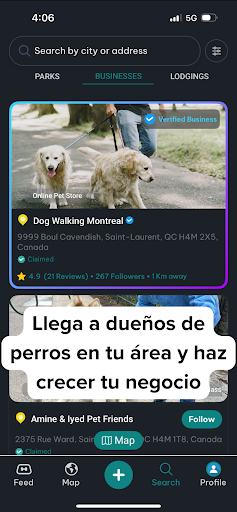 Captura de pantalla de DogPack: Parques, perros y más