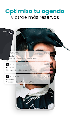 Captura de pantalla de Booksy Biz: para negocios