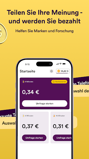 Golden Surveys - Belohnungen Screenshot